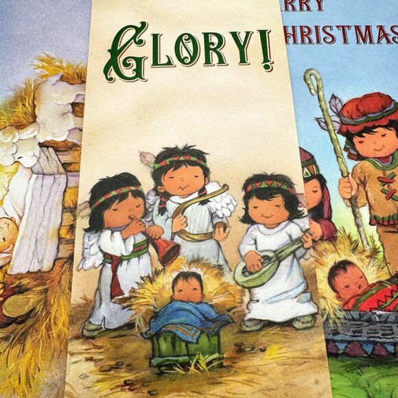 St. Labre Indian School Christmas Greeting Cards Lot Of 9 W/ Envelopes - Picture 7 of 13